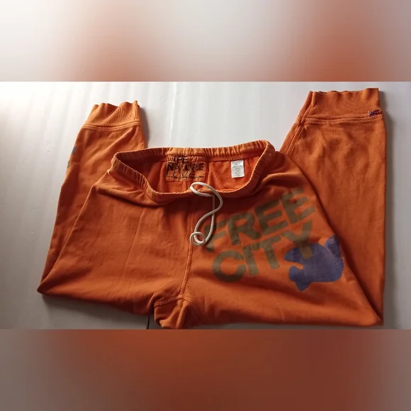 Freecity- Orange Track Pants - Picture 7 of 10